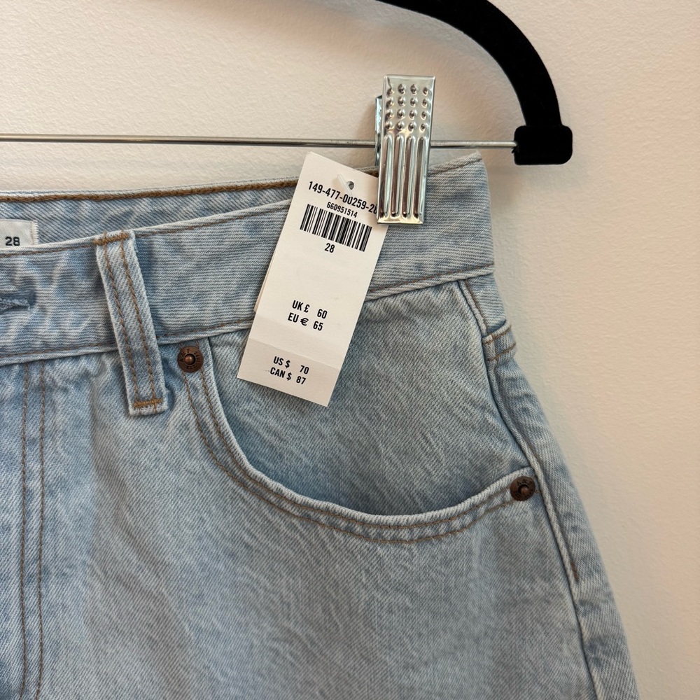 Abercrombie & Fitch Light Blue Jean Shorts - Picture 3 of 11